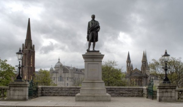 Robert Burns Statue Aberdeen Scotland